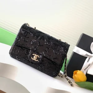 Black solid letter glitter AP9800