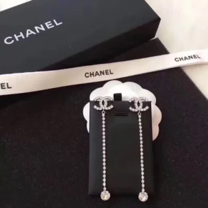 CHANEL full diamond spherical bead stud earrings