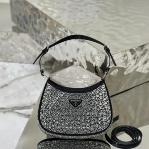 Prada Cleo satin bag with crystals (Original Edition)
