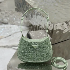 Prada Cleo satin bag with crystals (Original Edition)