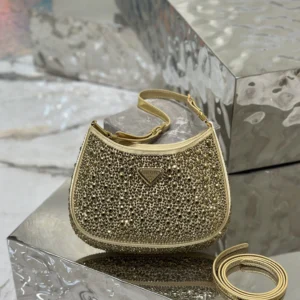 Prada Cleo satin bag with crystals (Original Edition)