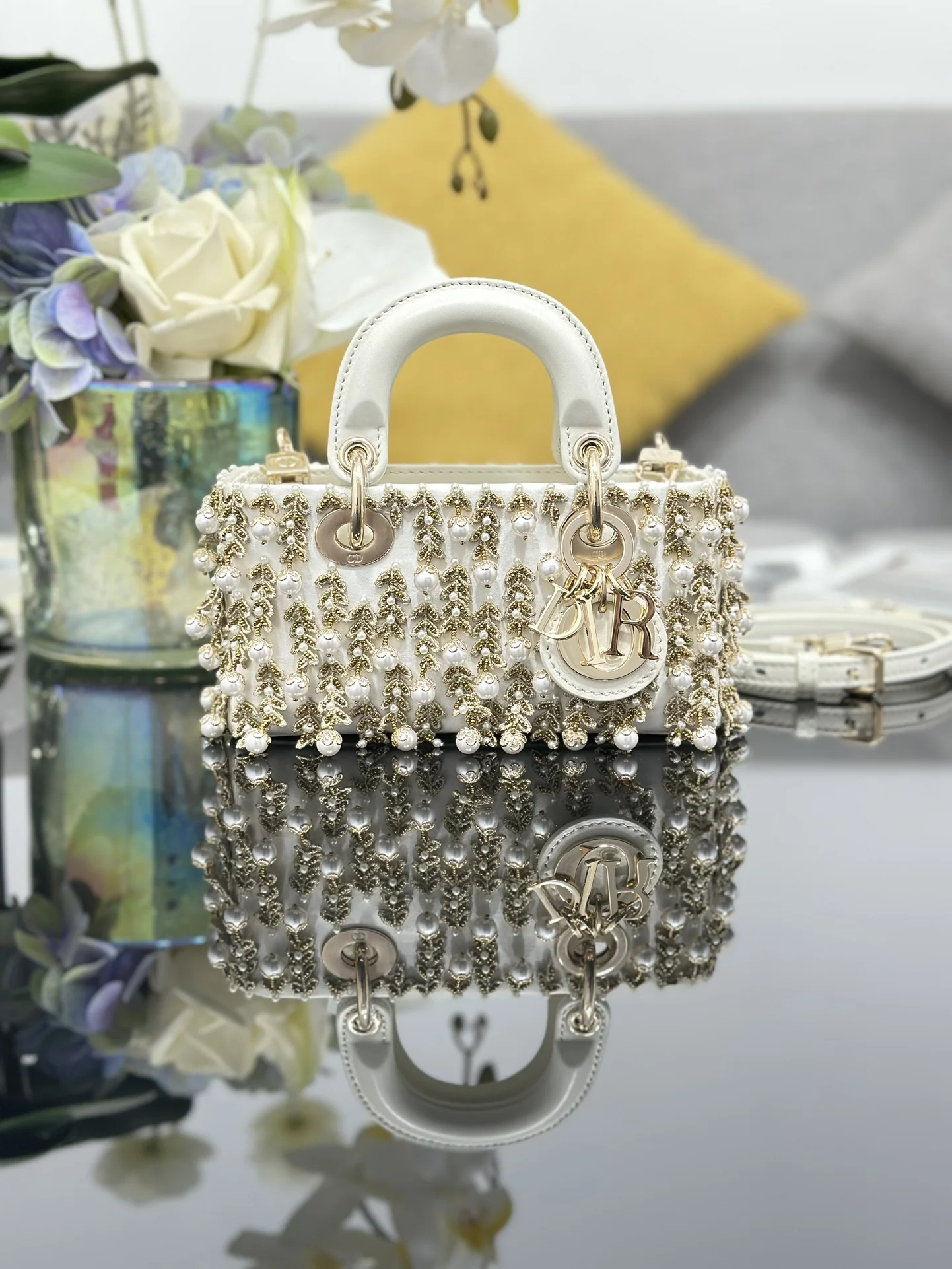 ❤️❤️Lady D-Joy mini embroidered wheat Pearl