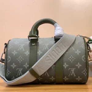【KEEPALL BANDOULIERE 25 Handbag 】 Gradient Green flower (do old version) AP6000