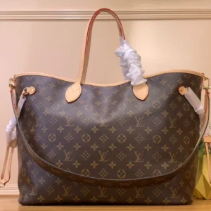【Sac Neverfull Bandouliere Inside Out GM】 Apricot (stamped on both sides) ✨AP7200