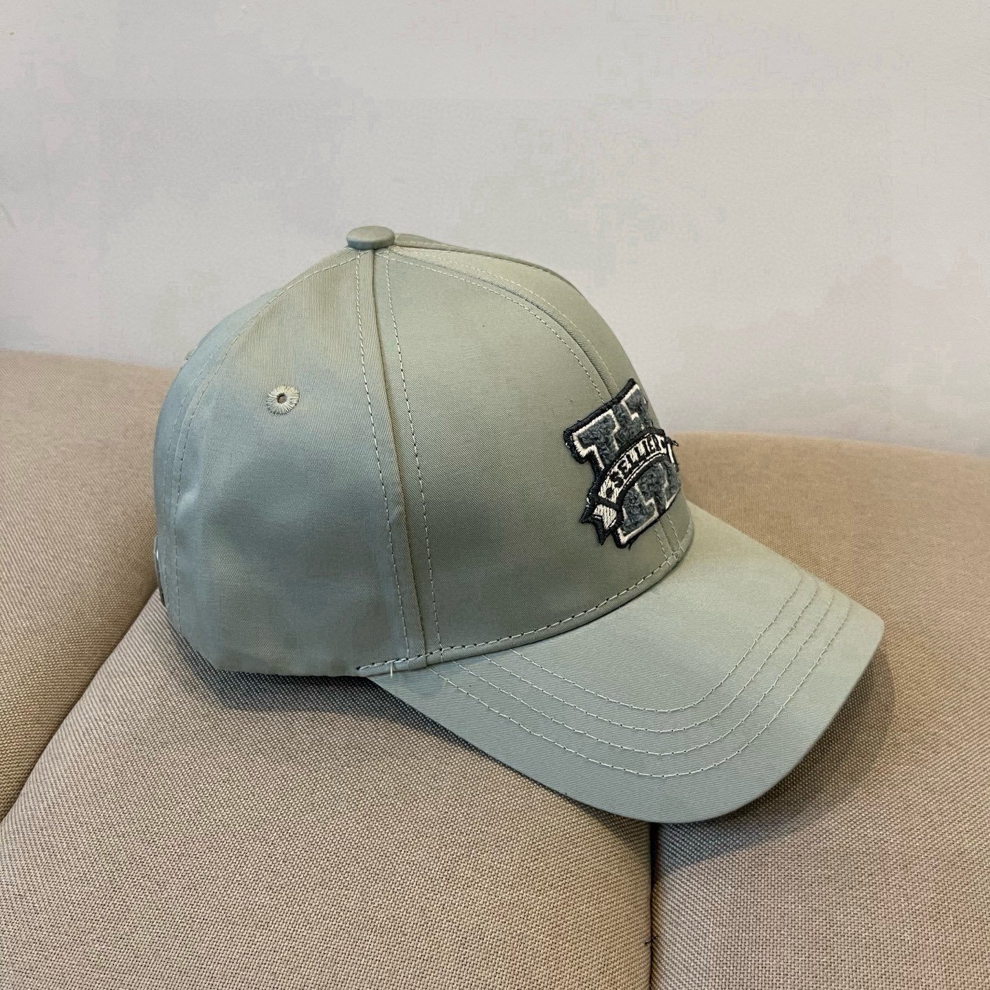 HERMÈS Sage Green Varsity “H” Baseball Cap in Classic Cotton Twill - 图片 4