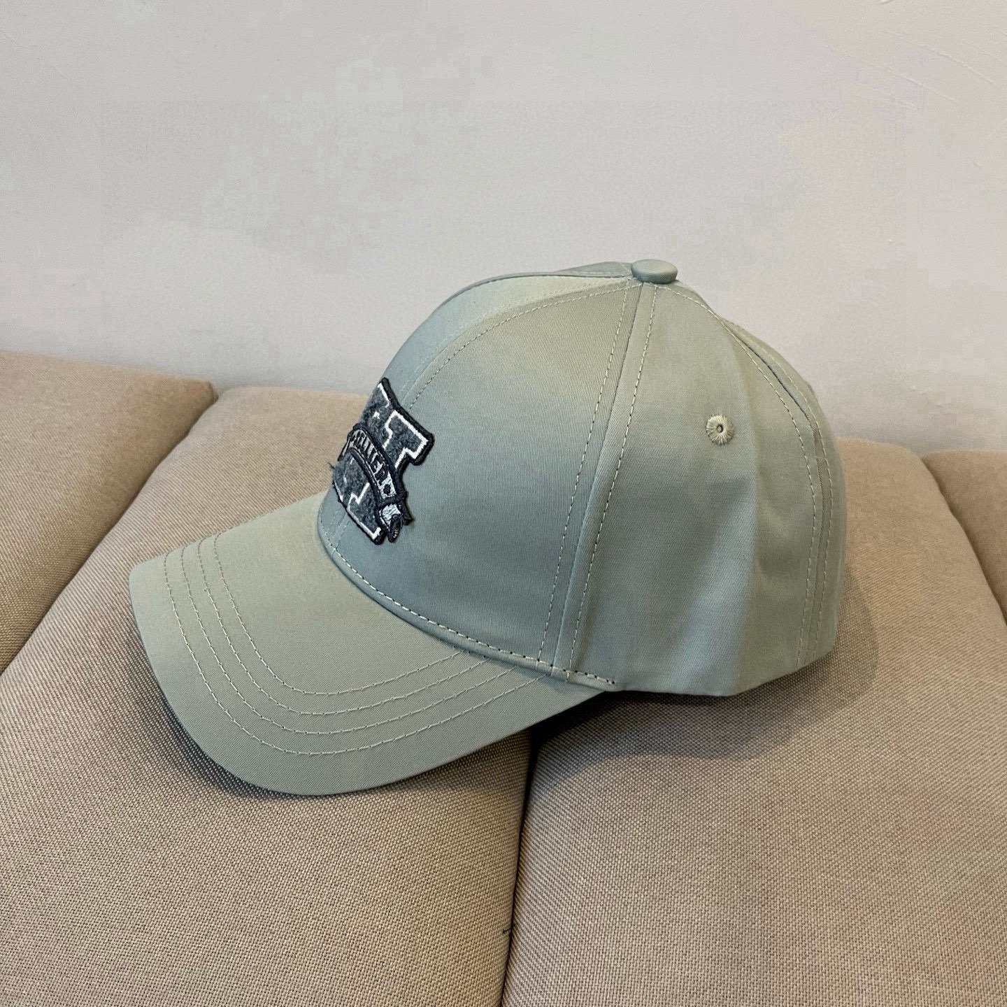 HERMÈS Sage Green Varsity “H” Baseball Cap in Classic Cotton Twill - 图片 5