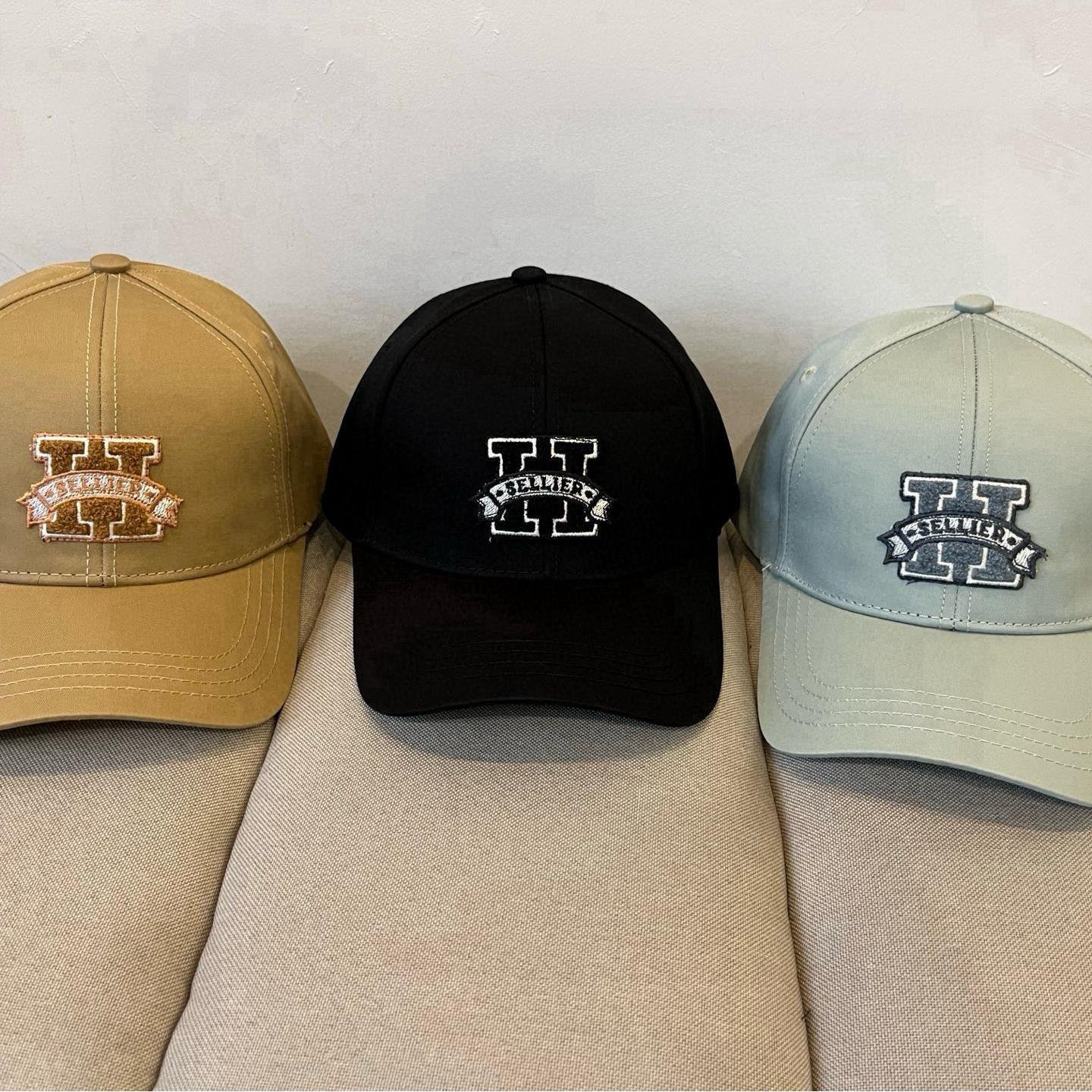 HERMÈS Khaki Embroidered “H” Baseball Cap in Heritage Varsity Style - 图片 9