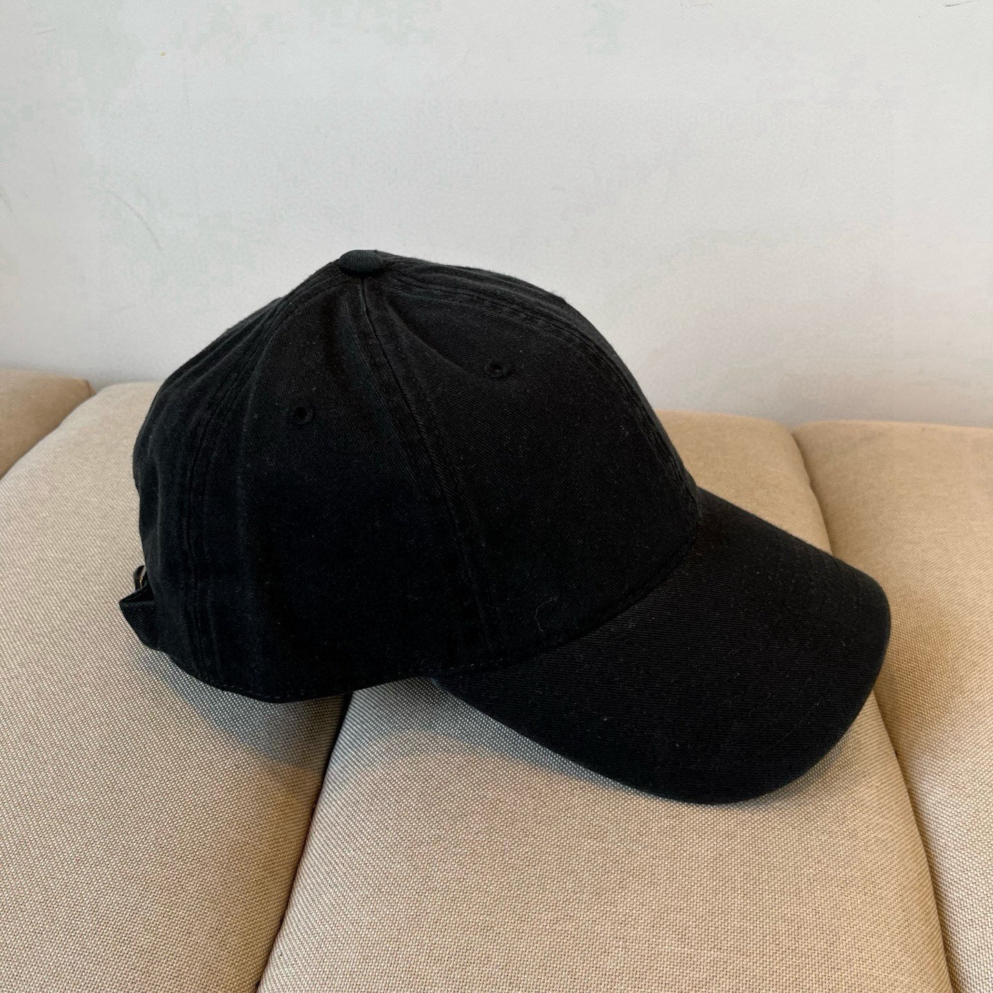 HERMÈS Classic Black Cotton Baseball Cap for Elevated Simplicity - 图片 4