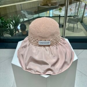 Dior Summer Wide-Brim UV Sun Hat with Bow Detail