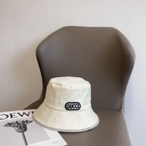Gucci 2025 Cream White Unisex Bucket Hat – Minimalist Everyday Style