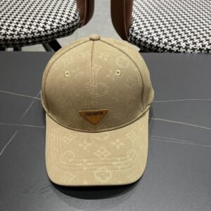 Louis Vuitton Khaki Monogram Baseball Cap – Unisex Lightweight Canvas Design
