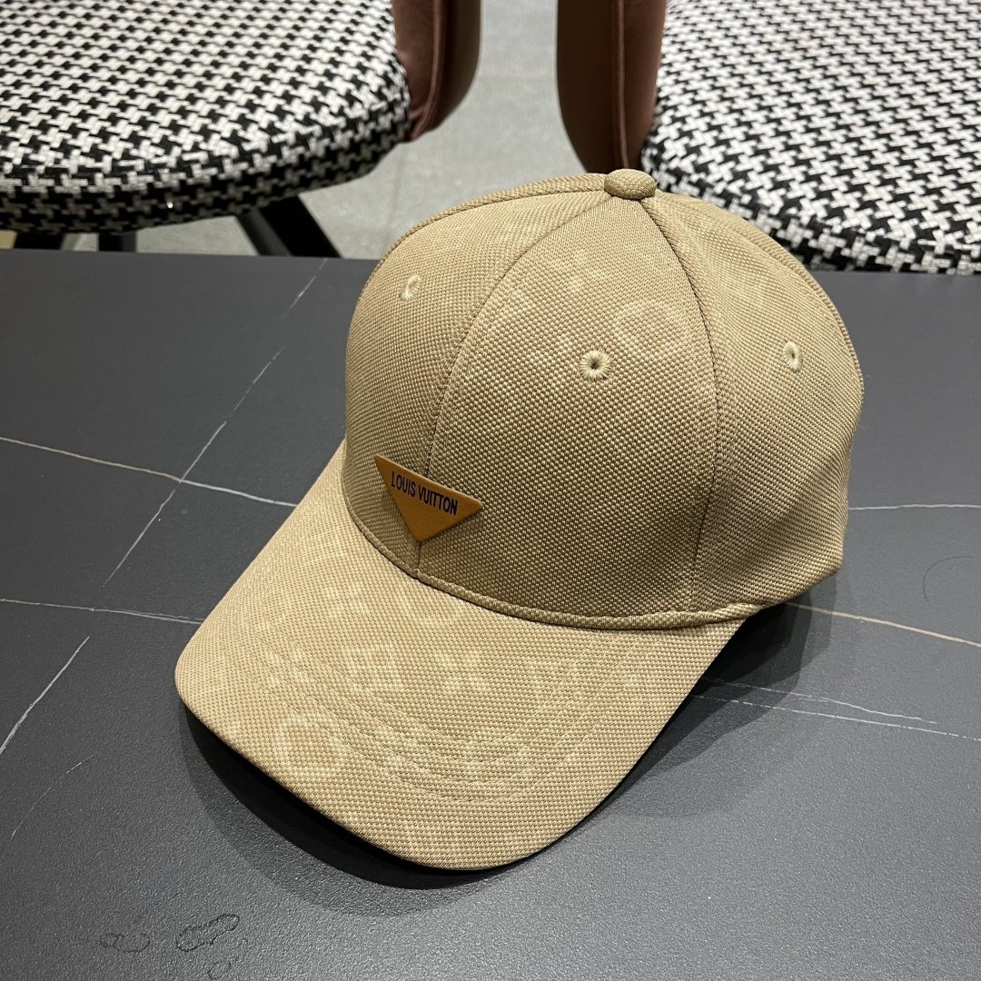Louis Vuitton Khaki Monogram Baseball Cap – Unisex Lightweight Canvas Design - 图片 3