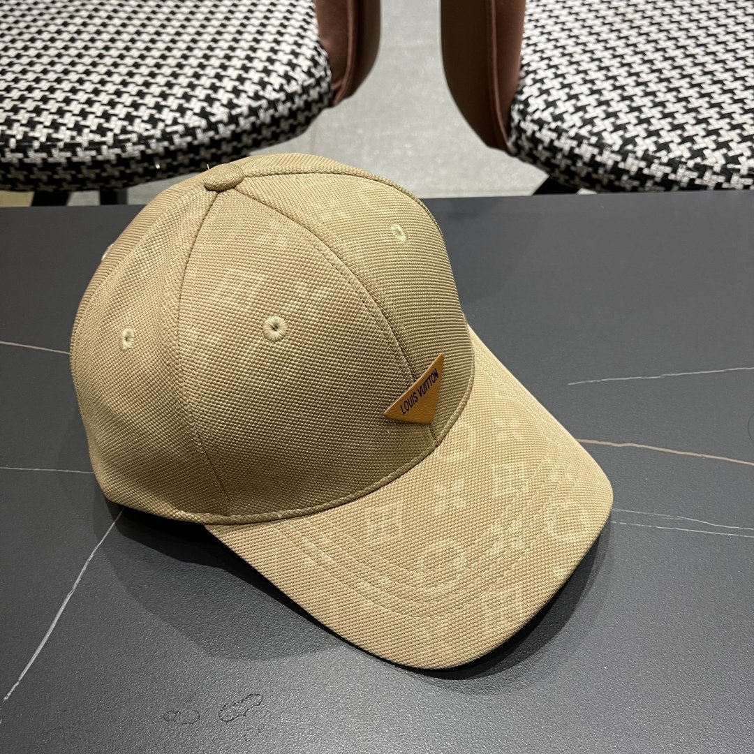 Louis Vuitton Khaki Monogram Baseball Cap – Unisex Lightweight Canvas Design - 图片 4