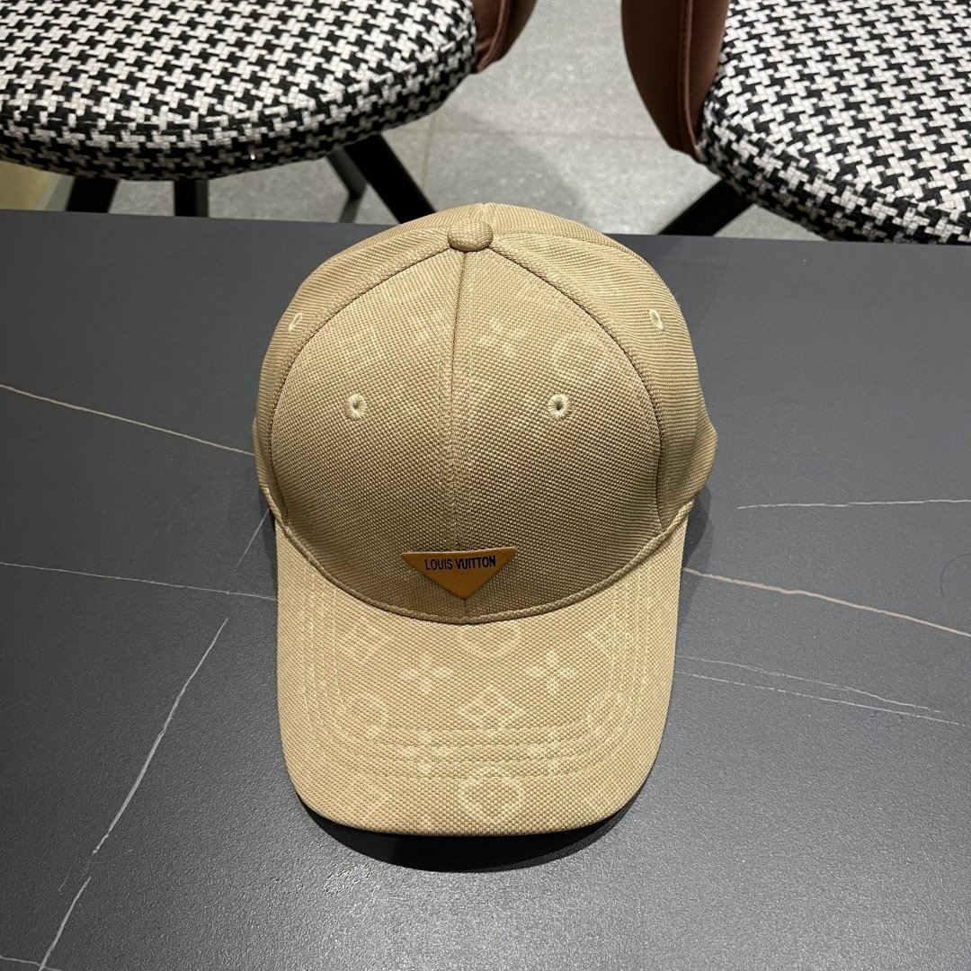 Louis Vuitton Khaki Monogram Baseball Cap – Unisex Lightweight Canvas Design - 图片 5