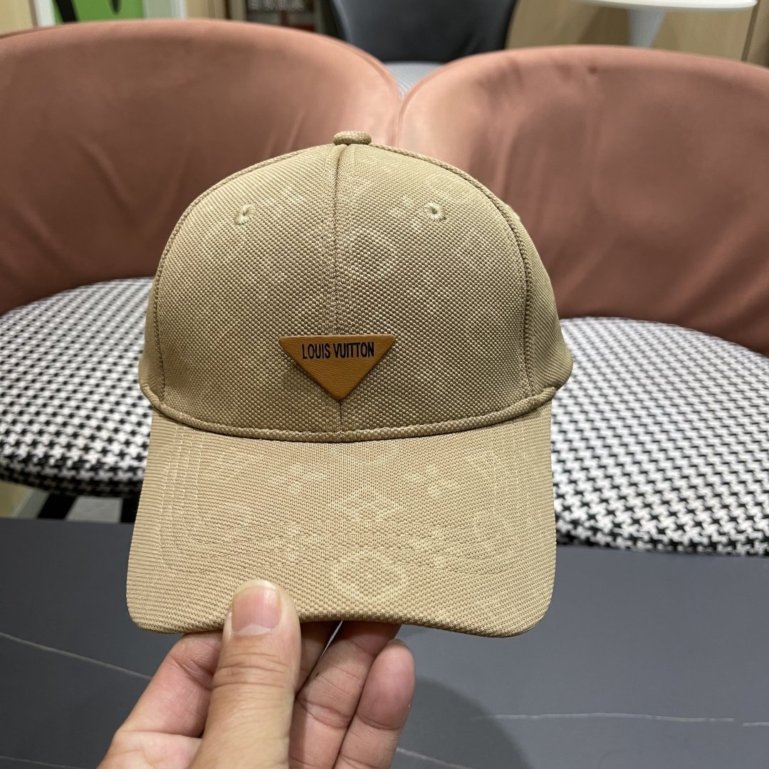 Louis Vuitton Khaki Monogram Baseball Cap – Unisex Lightweight Canvas Design - 图片 6