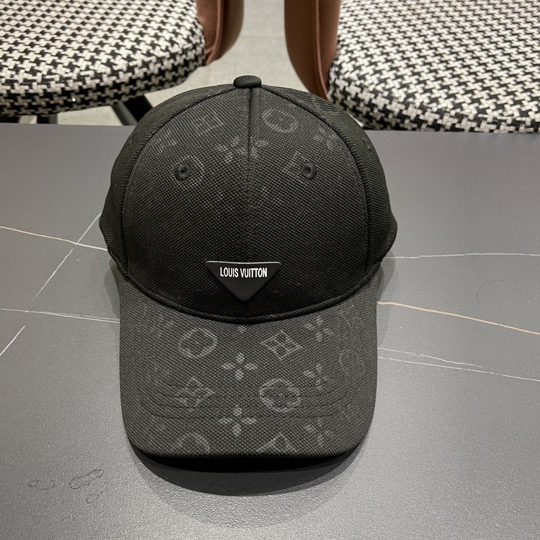 Louis Vuitton Black Monogram Baseball Cap – Lightweight Canvas Urban Essential