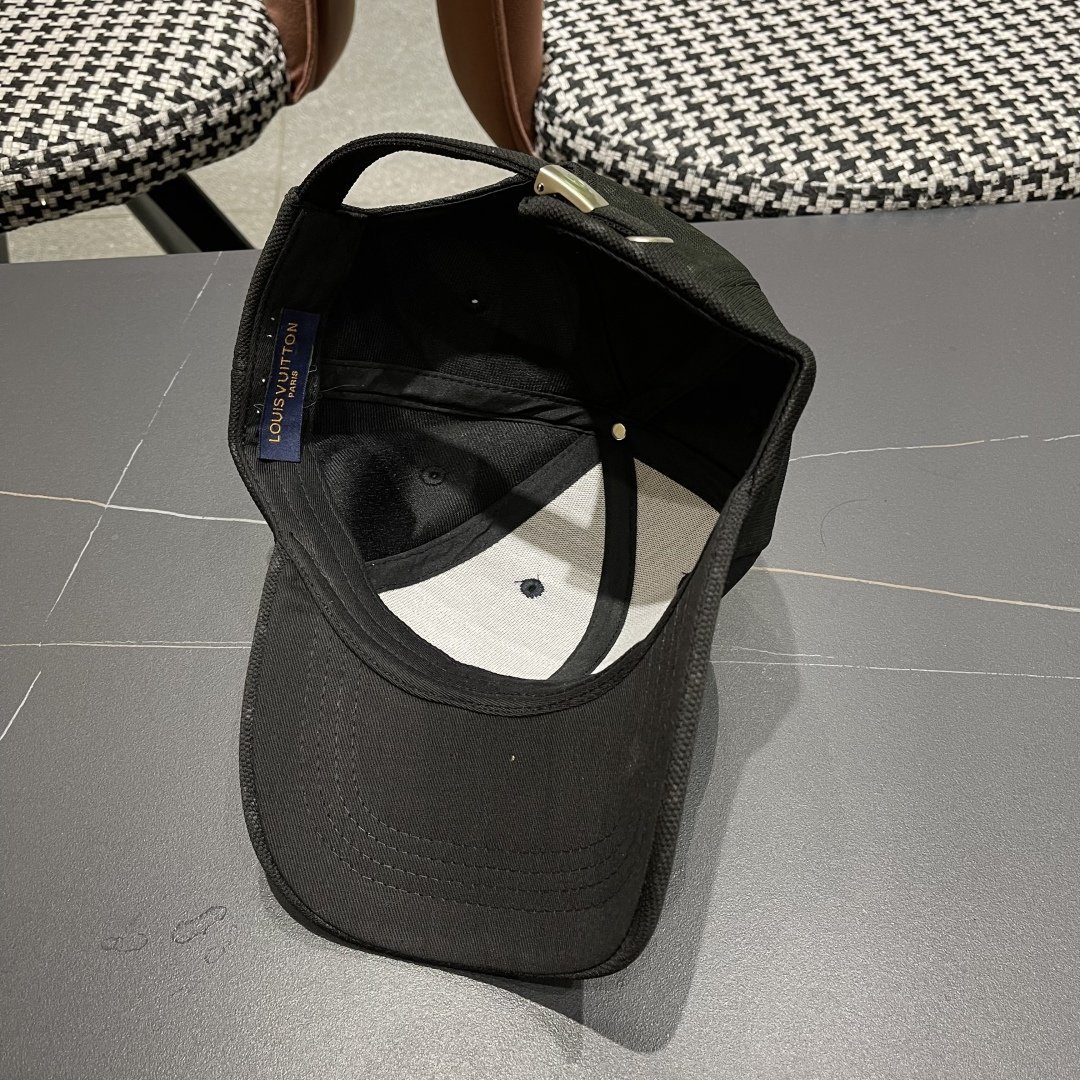 Louis Vuitton Black Monogram Baseball Cap – Lightweight Canvas Urban Essential - 图片 8