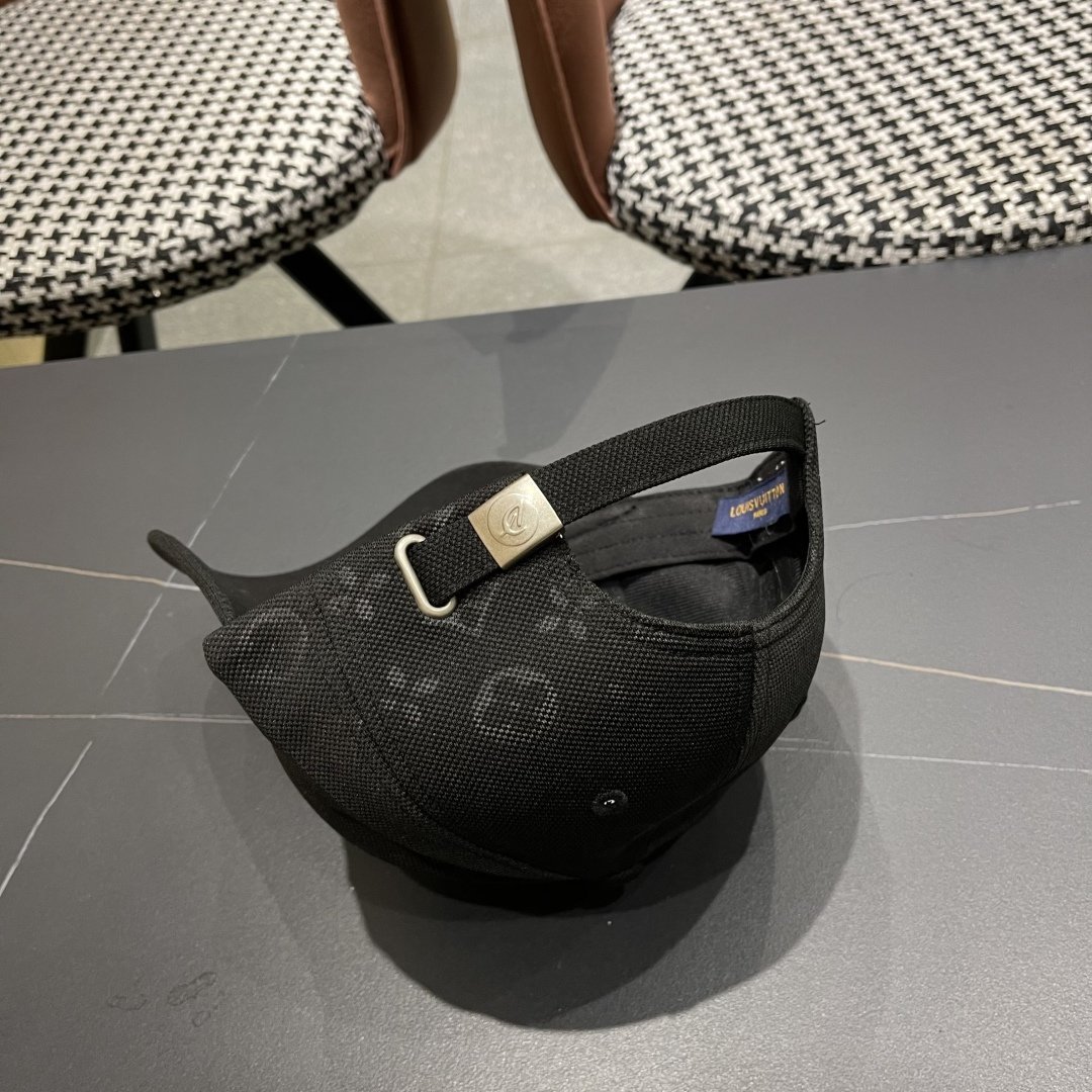 Louis Vuitton Black Monogram Baseball Cap – Lightweight Canvas Urban Essential - 图片 9