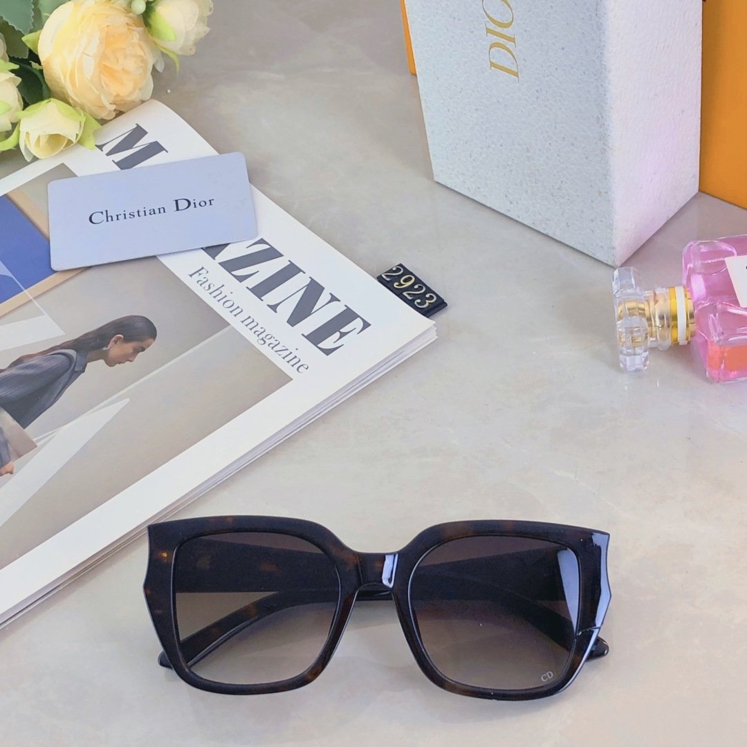 Dior-Inspired Oversized Square Sunglasses · 2025 Unisex Luxury Street Style Shades - 图片 6