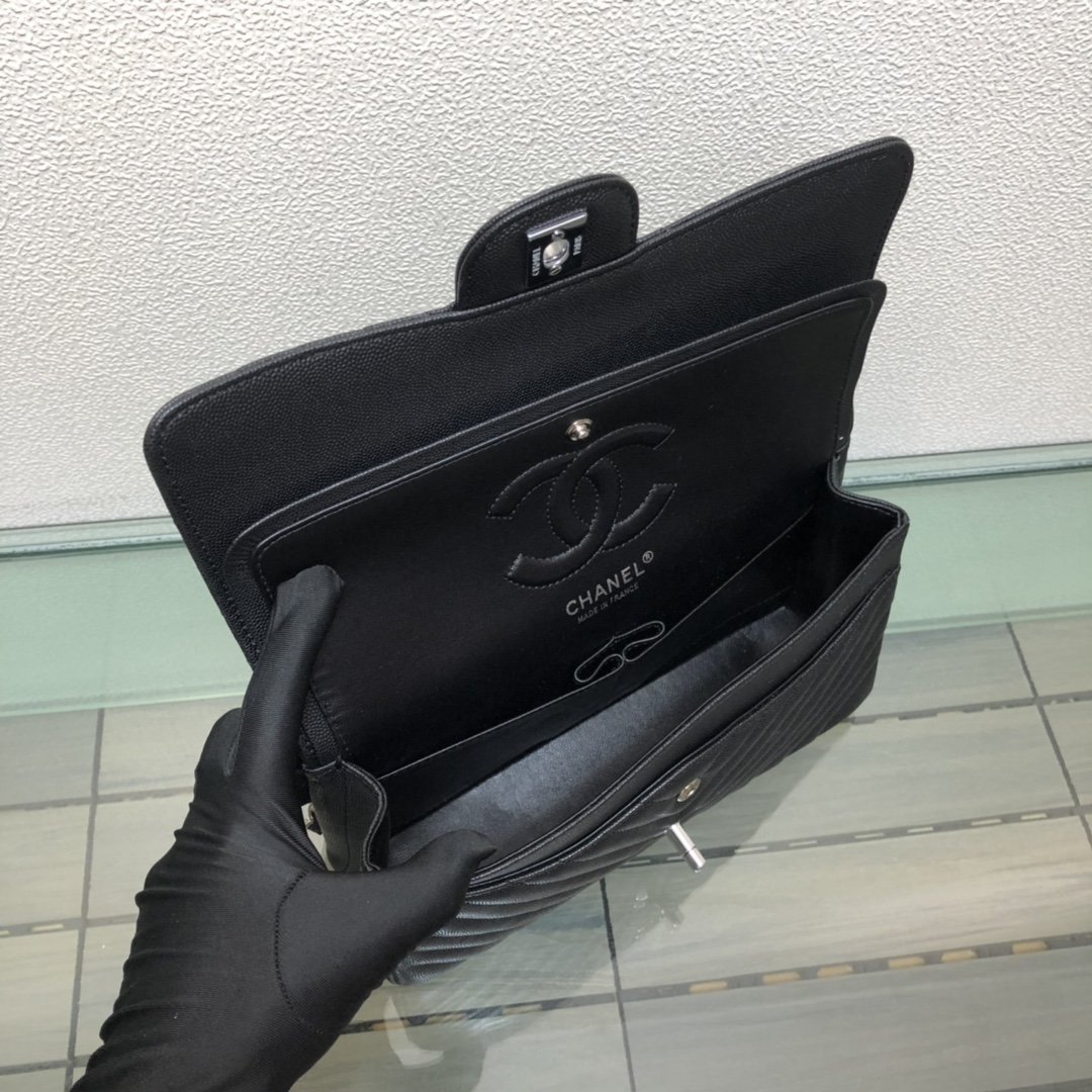 2.55 Reissue Collection Black Calfskin 26CM - 图片 8