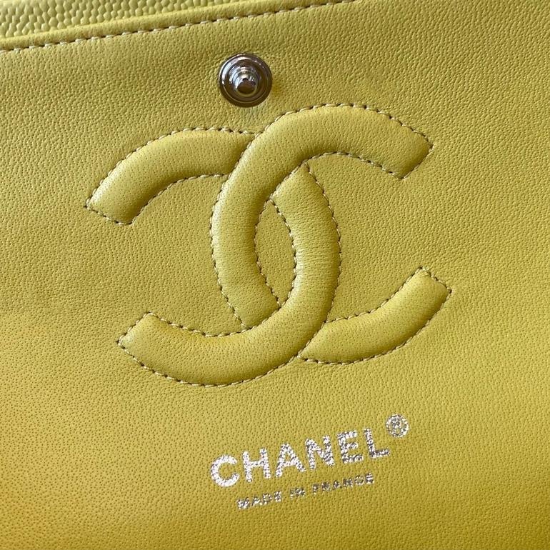 2.55 Reissue Collection Yellow Caviar Calfskin with Silver Hardware 26CM - 图片 7