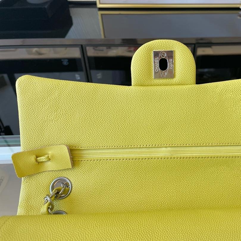 2.55 Reissue Collection Yellow Caviar Calfskin with Silver Hardware 26CM - 图片 8