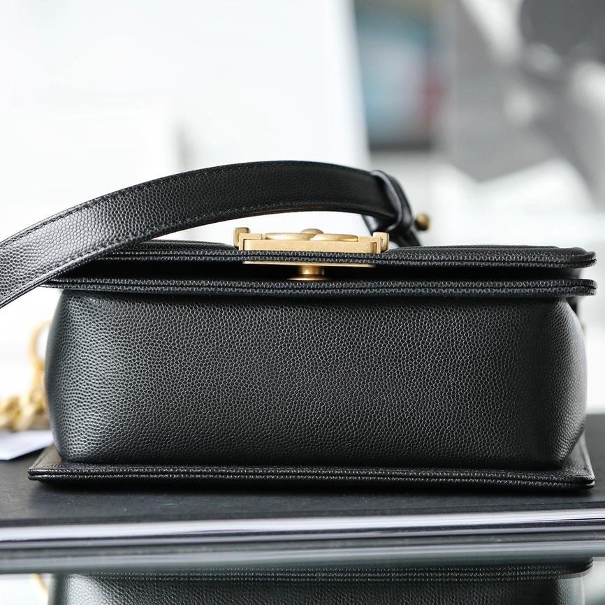 Upgraded Mini LeBoy Bag in Black Caviar Calfskin with Gold Hardware – 20CM Chip Edition - 图片 5