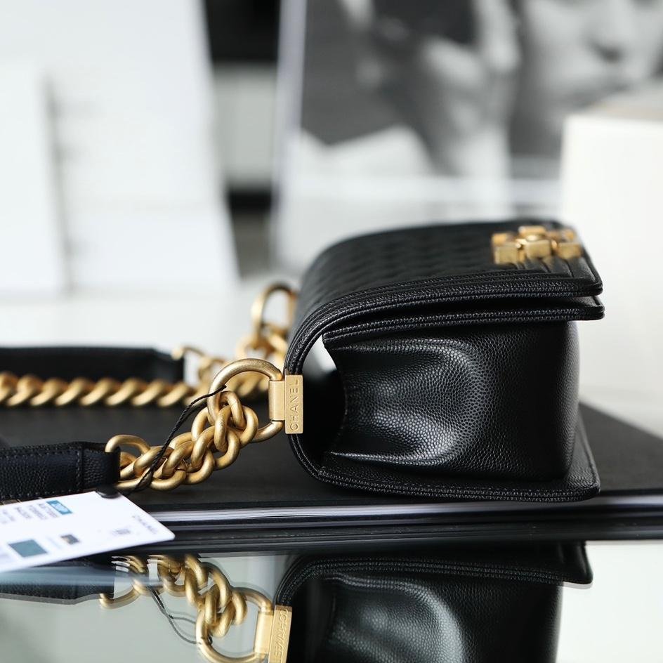 Upgraded Mini LeBoy Bag in Black Caviar Calfskin with Gold Hardware – 20CM Chip Edition - 图片 6