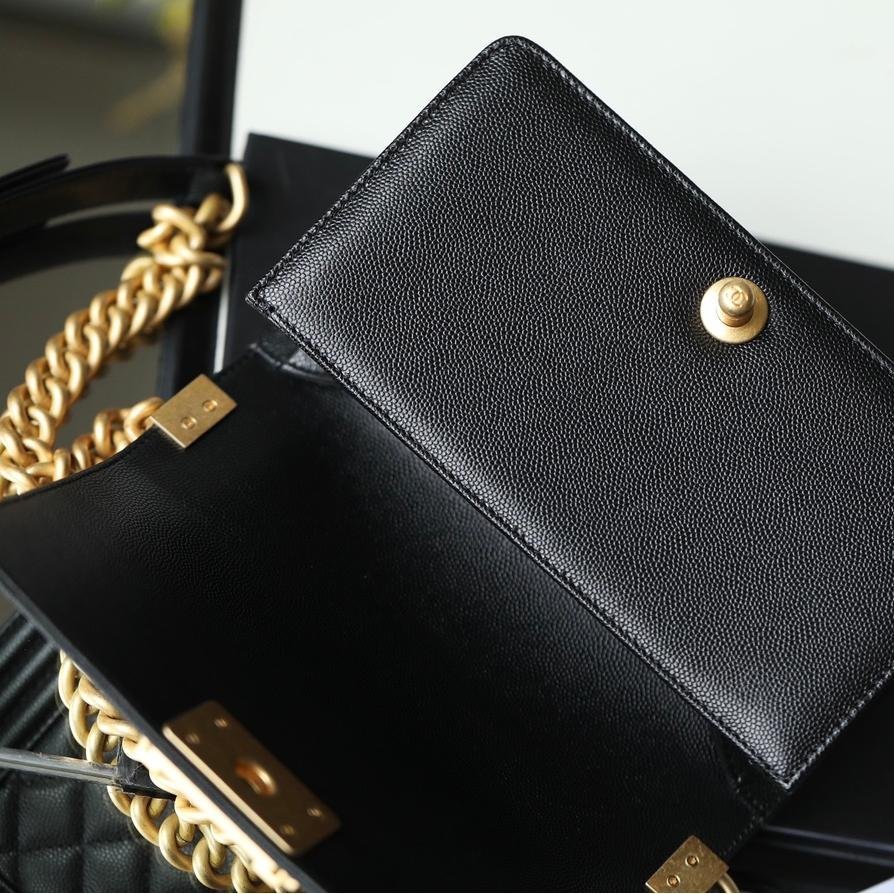 Upgraded Mini LeBoy Bag in Black Caviar Calfskin with Gold Hardware – 20CM Chip Edition - 图片 7