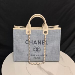 Deauville Tote Collection Light Blue Denim Combination 38CM