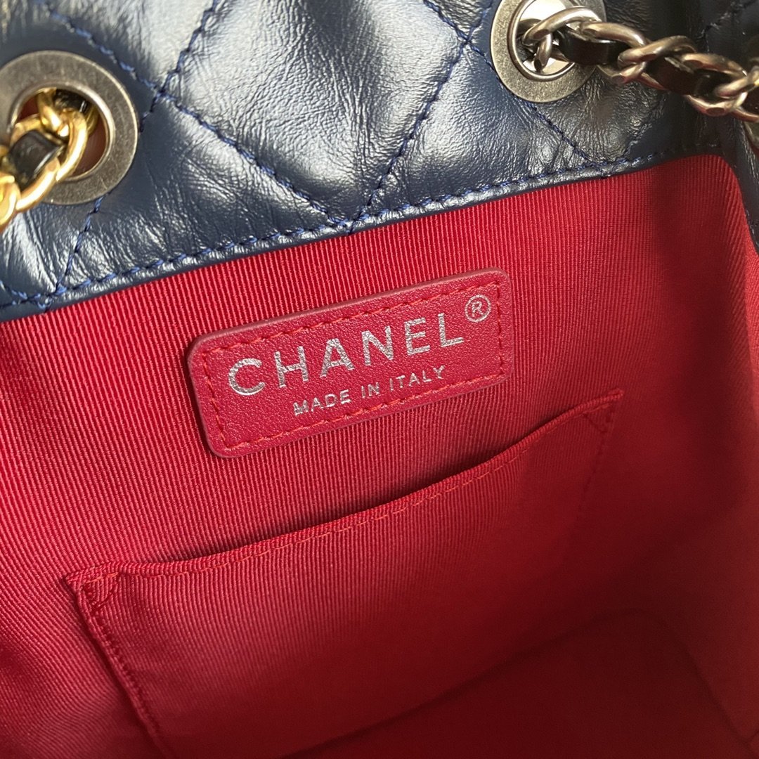 Gabrielle Collection Navy Blue Calfskin Combination 24CM - 图片 8