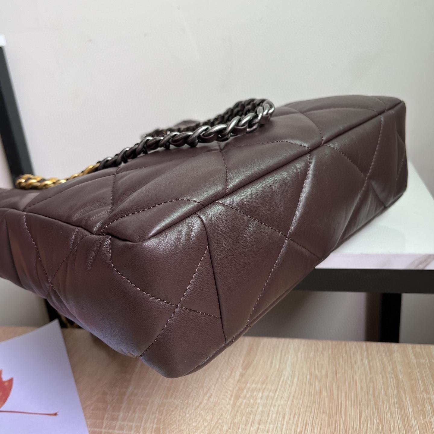 2223 Fall/Winter Collection Dark Coffee Lambskin 37CM - 图片 6