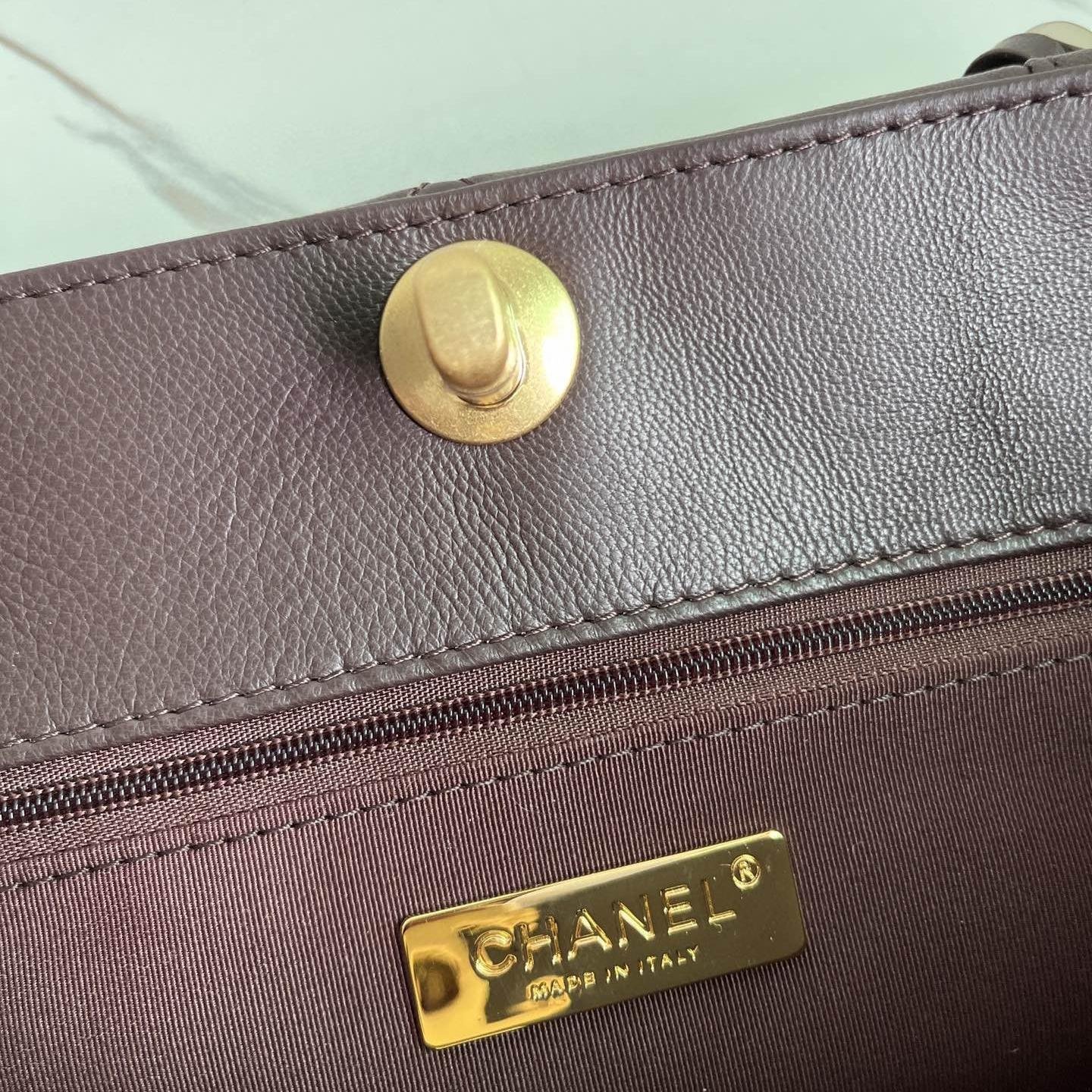 2223 Fall/Winter Collection Dark Coffee Lambskin 37CM - 图片 7