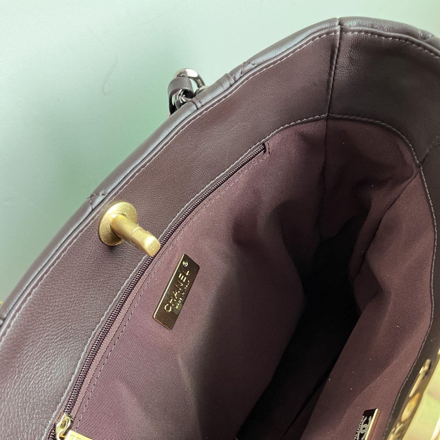 2223 Fall/Winter Collection Dark Coffee Lambskin 37CM - 图片 9