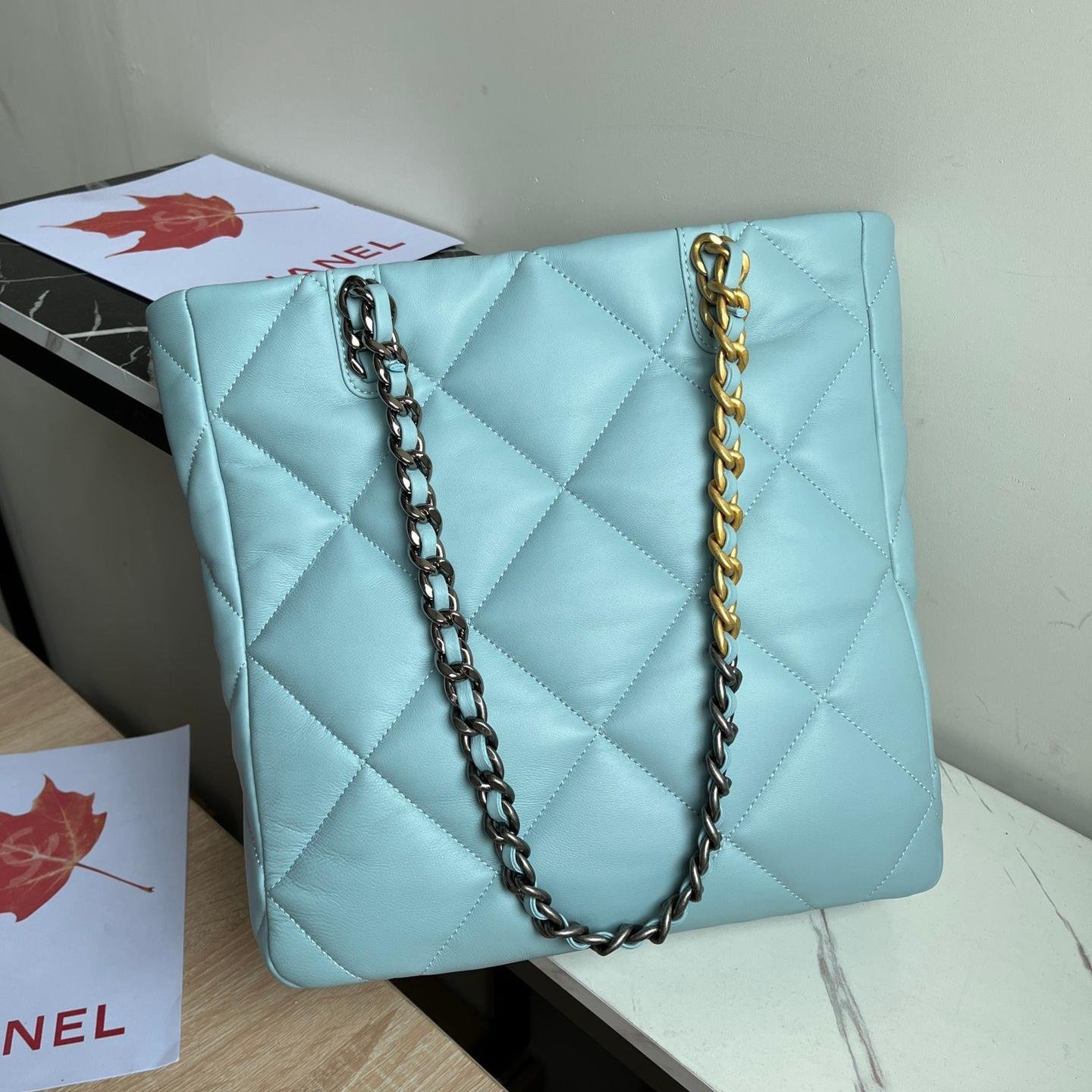 2223 Fall/Winter Collection Mint Green Lambskin 37CM - 图片 2