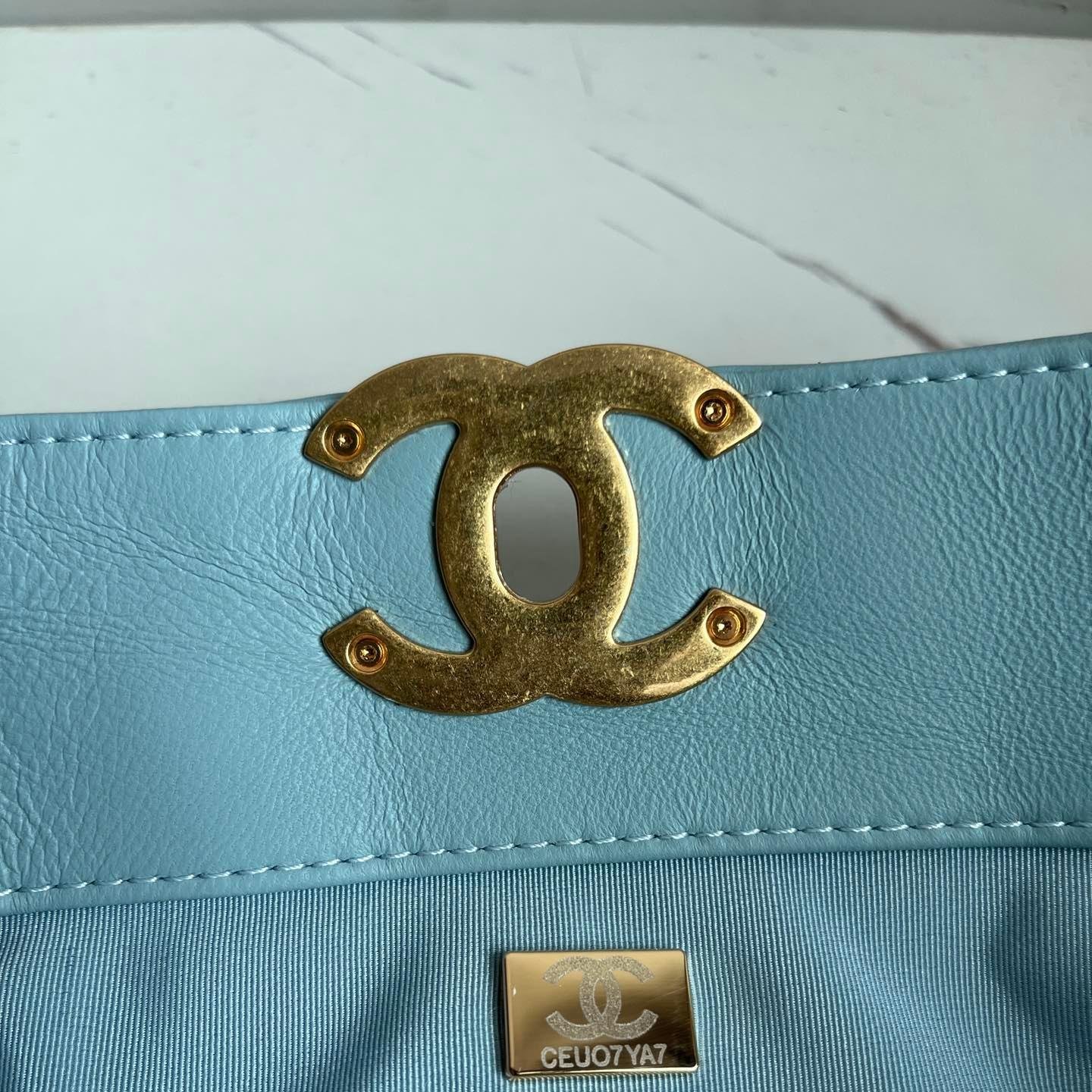 2223 Fall/Winter Collection Mint Green Lambskin 37CM - 图片 7