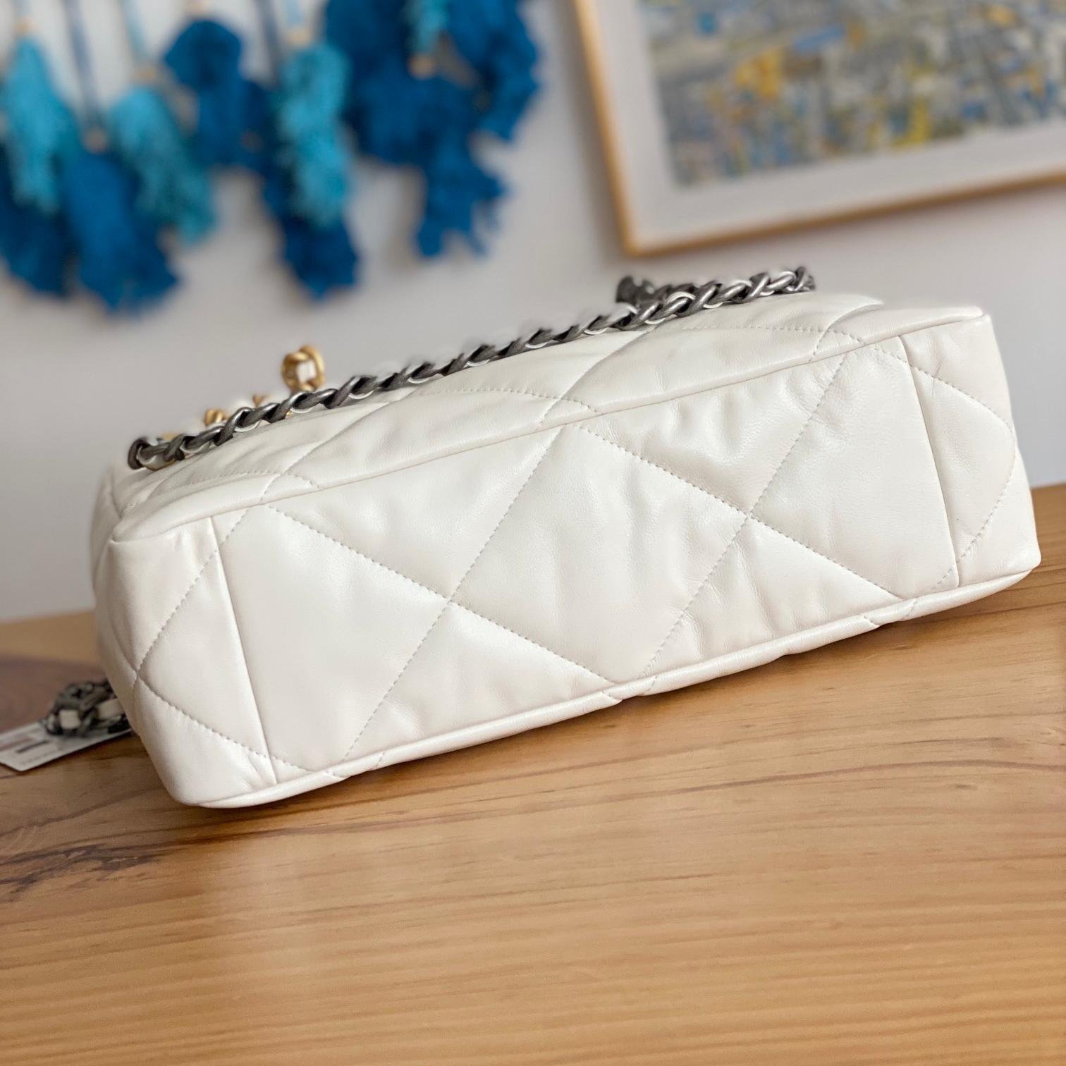 22B Collection White Lambskin 38CM - 图片 6