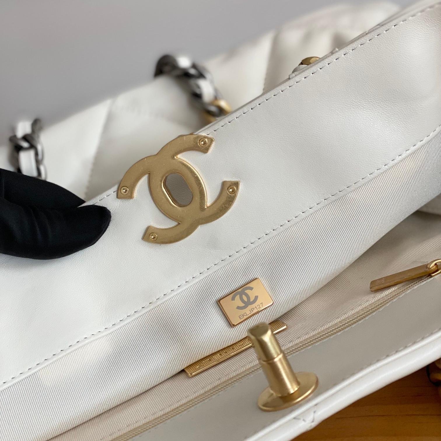 22B Collection White Lambskin 38CM - 图片 8