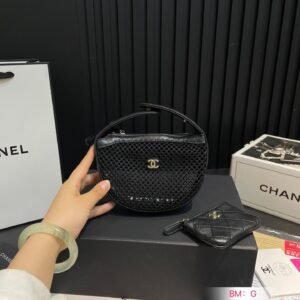Mesh Leather Crescent Bag – 25s Limited Style