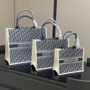 Dior-Inspired Book Tote Collection – Oversized Monogram Canvas in Large, Medium & Small Sizes 26CM/36CM/41CM