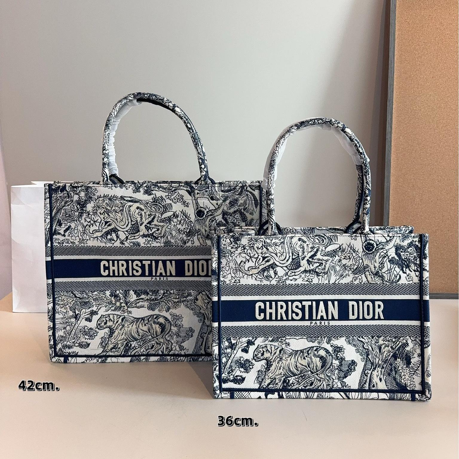 Dior Book Tote in Black & White Paris Allover Embroidered Canvas – Available in 36CM & 41CM
