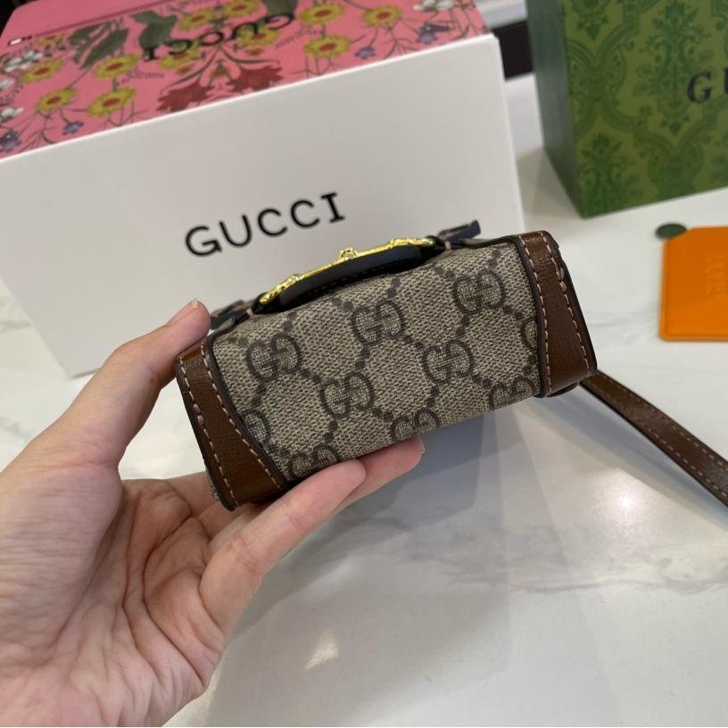 Gucci 1955 Horsebit Phone Bag – GG Supreme Canvas Crossbody 17CM - 图片 6