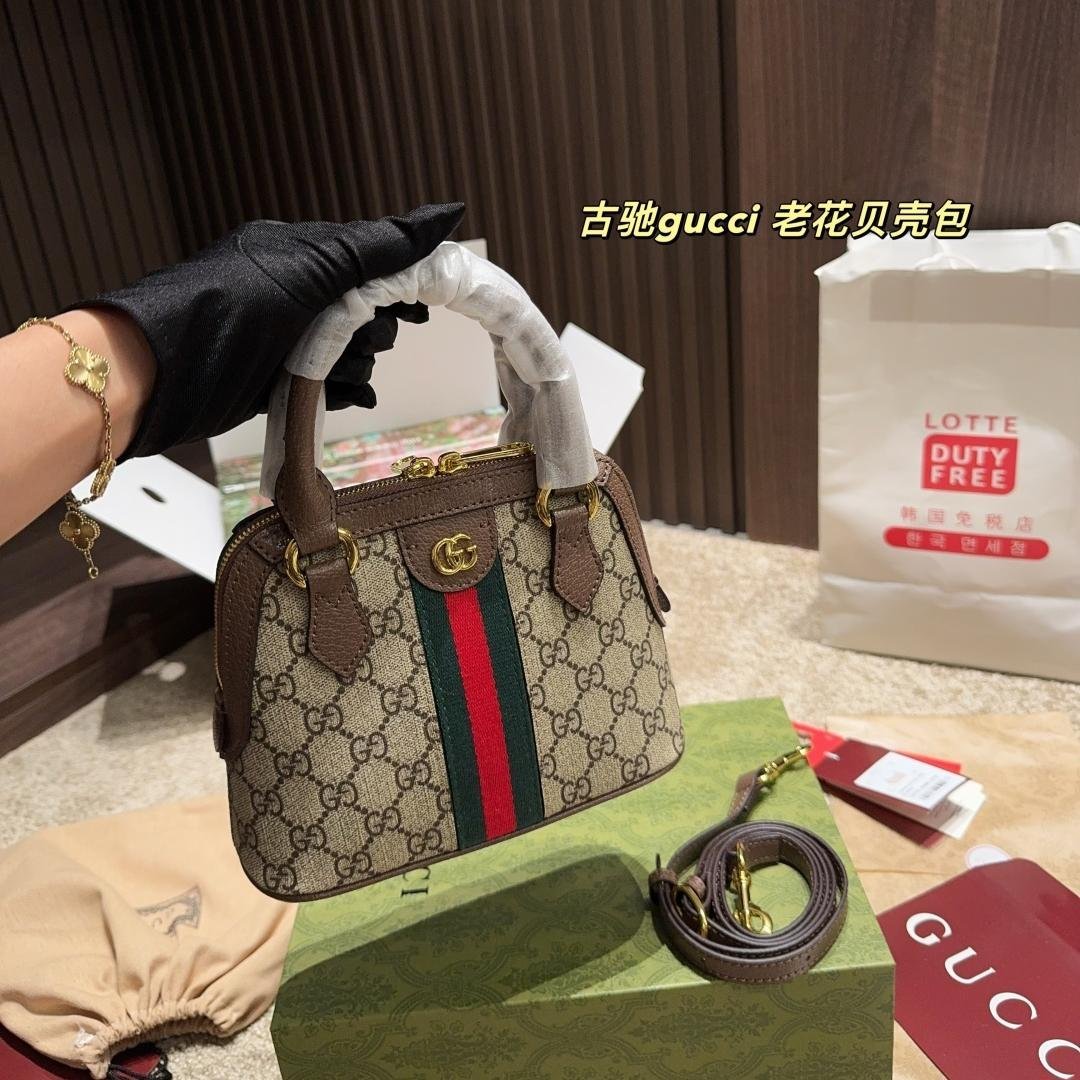 Gucci 1955 Mini Dome Bag in GG Canvas with Web Stripe – 20cm