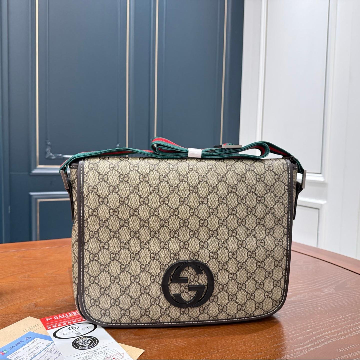 Gucci Ophidia GG Canvas Messenger Bag – Beige and Ebony, 32cm - 图片 2