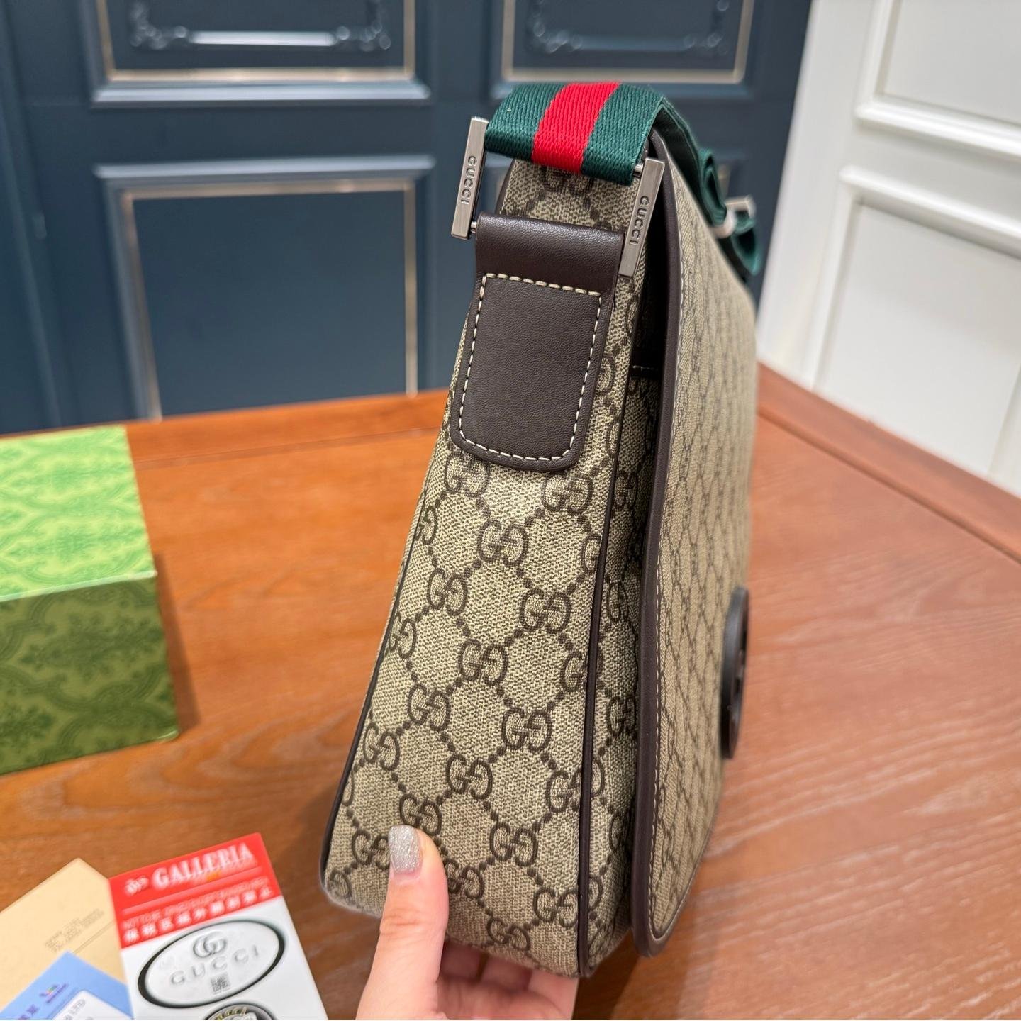 Gucci Ophidia GG Canvas Messenger Bag – Beige and Ebony, 32cm - 图片 4
