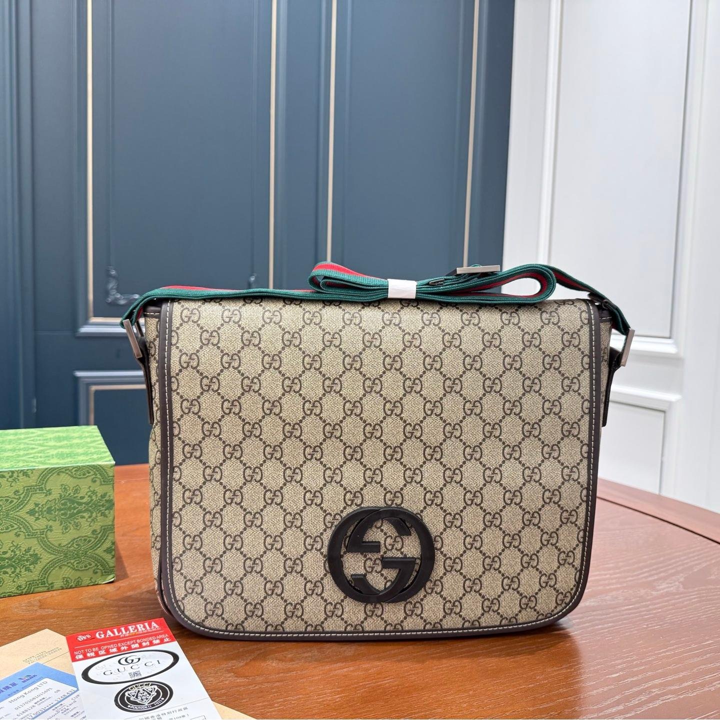 Gucci Ophidia GG Canvas Messenger Bag – Beige and Ebony, 32cm - 图片 5