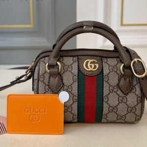 Gucci Ophidia Vintage Mini Boston Bag – GG Supreme Canvas 21CM / 16CM
