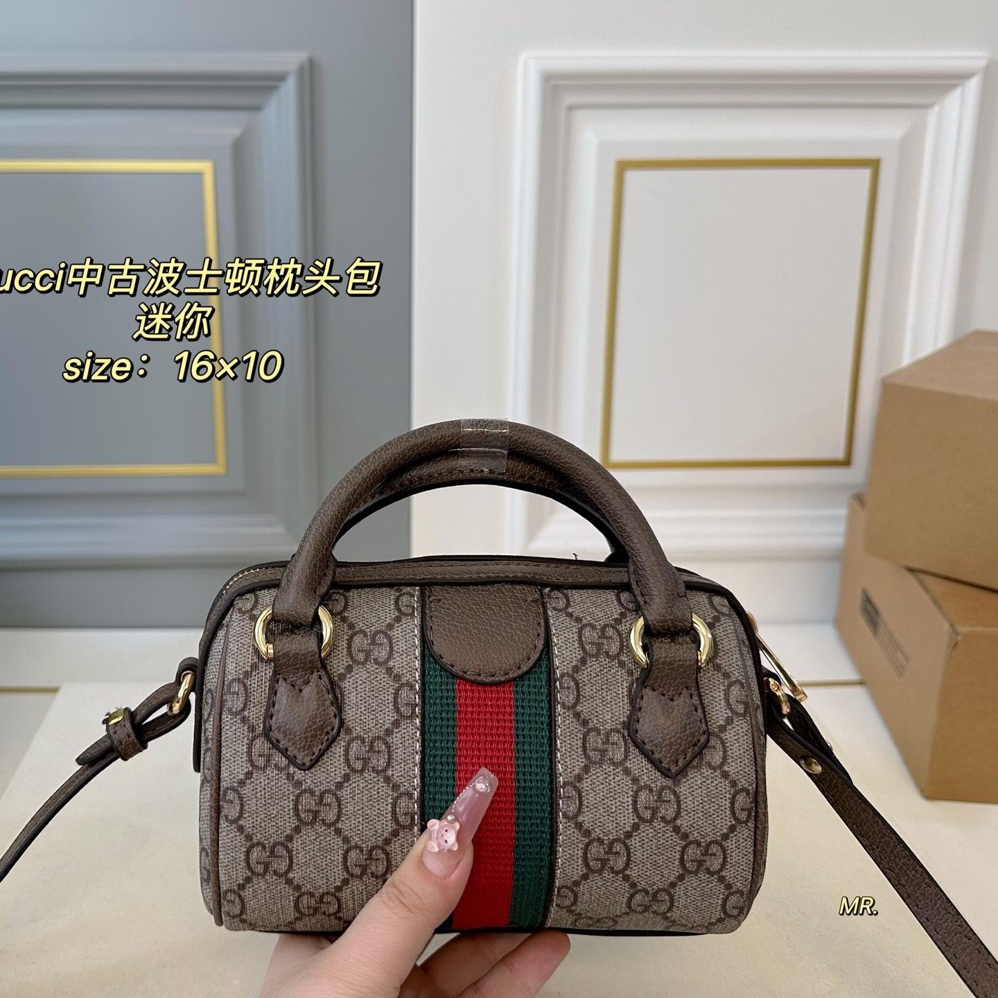 Gucci Ophidia Vintage Mini Boston Bag – GG Supreme Canvas 21CM / 16CM - 图片 5