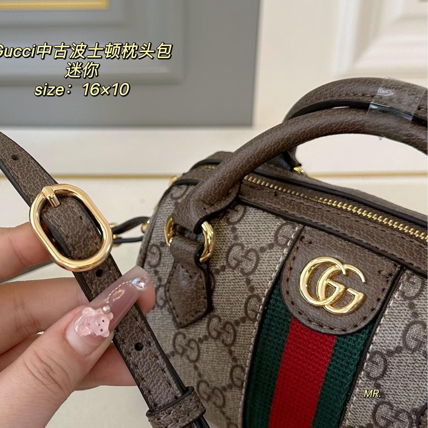 Gucci Ophidia Vintage Mini Boston Bag – GG Supreme Canvas 21CM / 16CM - 图片 6