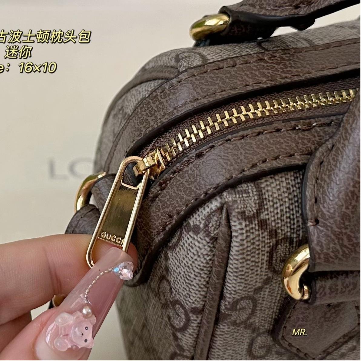 Gucci Ophidia Vintage Mini Boston Bag – GG Supreme Canvas 21CM / 16CM - 图片 7